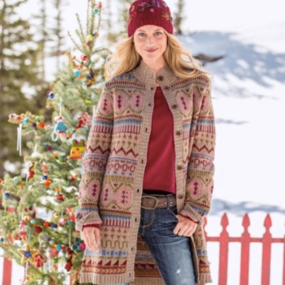 sundance fair isle cardigan